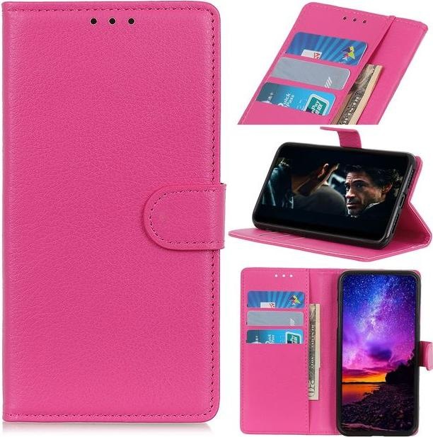Produktbild MU Classic Litchi Leder Bookcover Series (Motorola Moto G8 Plus)