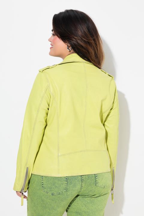 Produktbild Angel of Style Leder-Bikerjacke, echtes Leder, Farbe, Langarm (54)