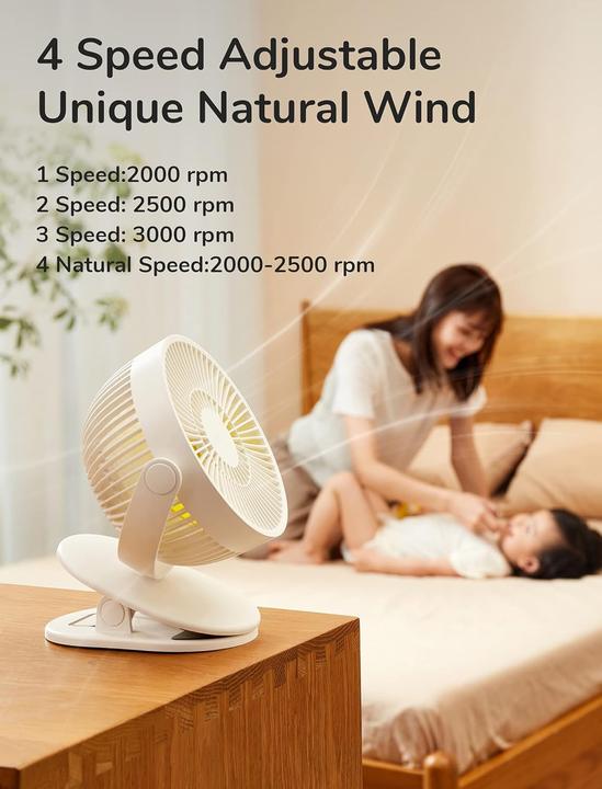 Actual product image Jisulife Clip Fan Life1 Plus (40 dB)