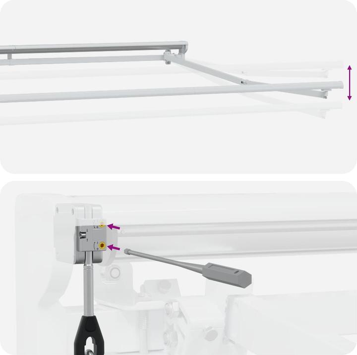 Produktbild vidaXL Elektrische ausziehbare Markise (2.50 m)