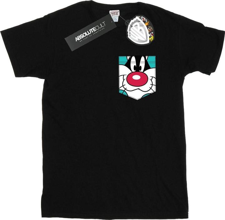 Produktbild Looney Tunes Sylvester Face Faux Pocket TShirt (XXL)