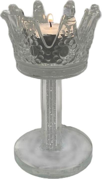 Actual product image GuGus Glass tealight holder crown