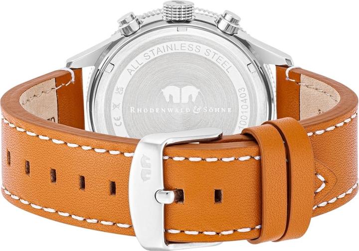 Image du produit Hommes Chronographe Karthago II Cuir véritable Marron - 31938 (Chronographe, 43 mm)