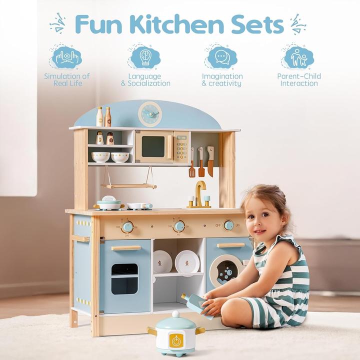 Actual product image Robud Wooden Play Kitchen Set