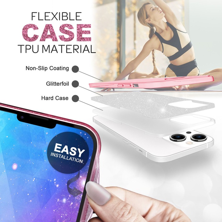 Image du produit Nalia Étui à paillettes (Apple iPhone 14)