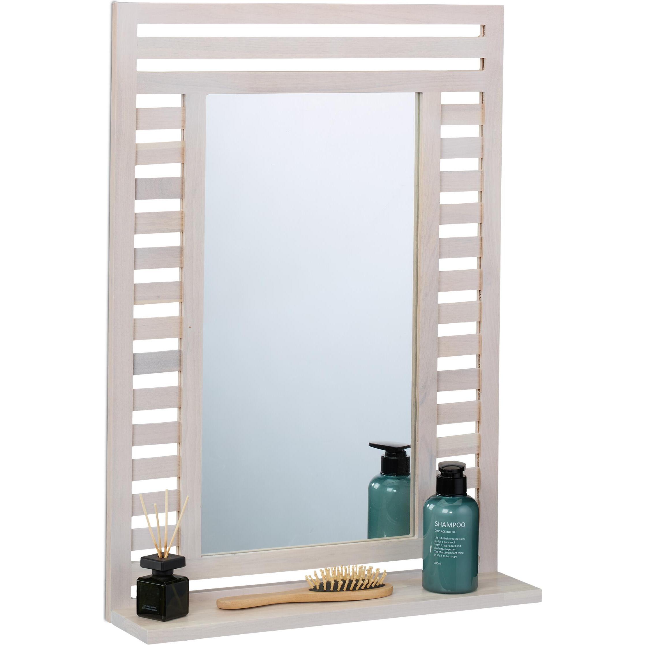 Relaxdays, Spiegelschrank, Badspiegel (50 x 12 x 70 cm)