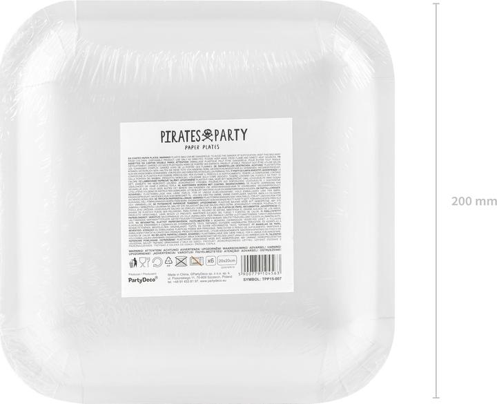 Produktbild Partydeco Teller Piraten (6St.) (6 x)