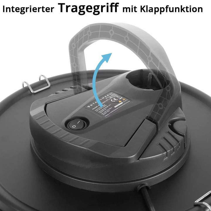 Actual product image Stahlwerk Aschesauger mit 1000 W Leistung, 20 Liter Schmutzbehälter, Kaminsauger mit Ausblasfunktion (Ash vacuum cleaner)