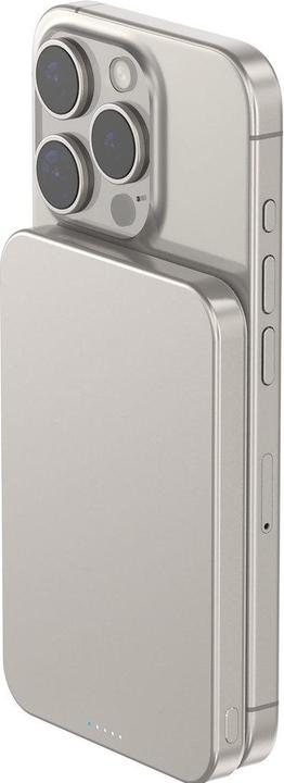 Produktbild Decoded Ultra Slim Qi2 Powerbank 5000 mAh - Titanium (5000 mAh, 15 W, 18.50 Wh)