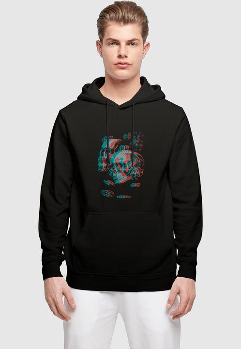 Produktbild Merchcode HIM - 3D Skulls and heartagrams Basic Hoody - 197983 (L)