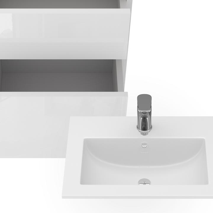 Produktbild Vicco Detmold mit Waschbecken und 2 Schubladen