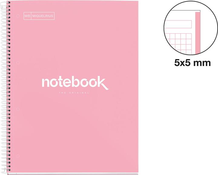 Actual product image Miquelrius Emotions Notebook (A4, Checked, Hardcover)