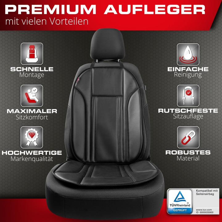 Actual product image Walser Car seat pad Ravenna seat cover seat protector car seat protector black