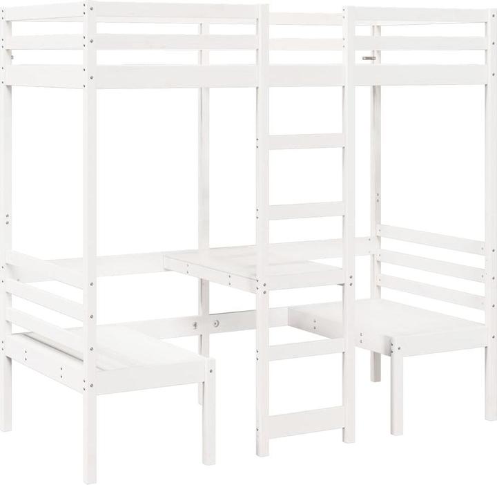 Nährwerte und Zutaten vidaXL Hochbett mit Schreibtisch & Stühlen (80 x 200 cm)