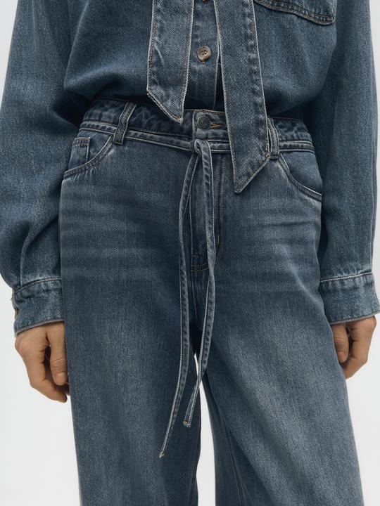 Immagine prodotto Object Jeans a gamba larga con cintura (L)