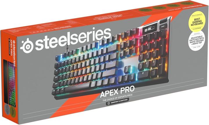 Produktbild SteelSeries | Gaming Keyboard | Apex Pro Gen 3 | Wired | US Layout | Black | USB-C | OmniPoint 3.0 Adjustable Hy (US, Kabelgebunden)