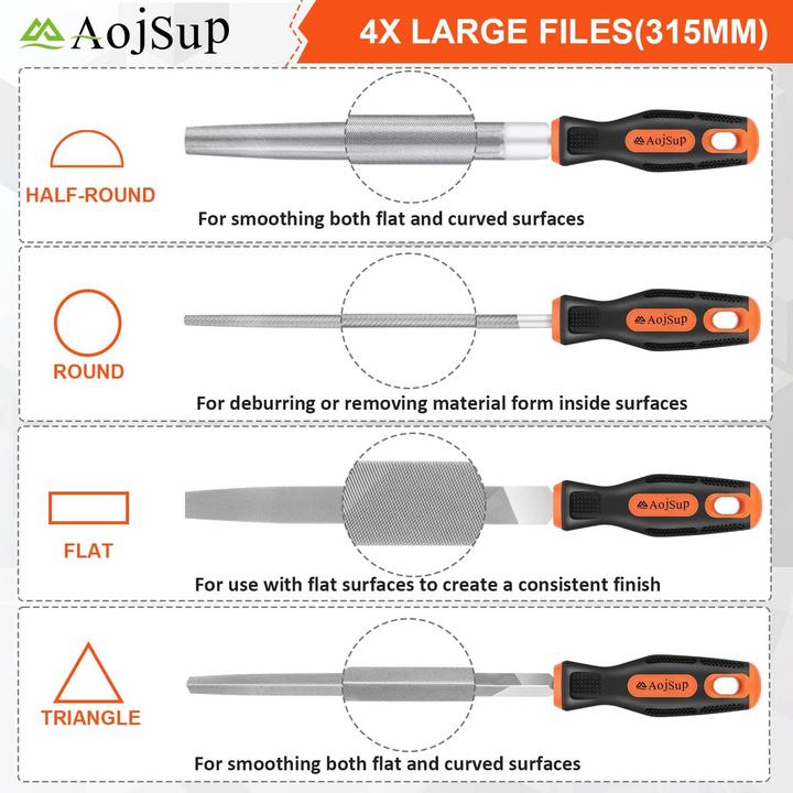 Actual product image AojSup File set (315 mm)