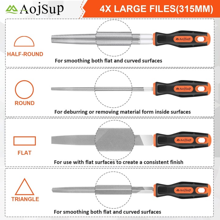 Immagine prodotto AojSup Set di file (315 mm)