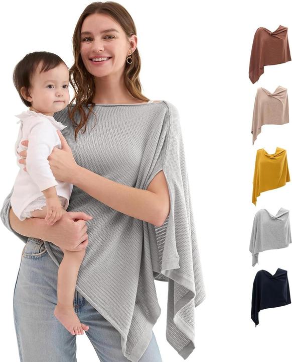 Momcozy Stilltuch für diskretes Stillen Grau