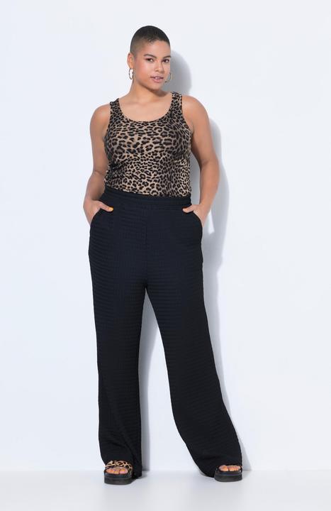 Produktbild Studio Untold Hose, Wide Legs, Waffelstruktur, Elastikbund (58)