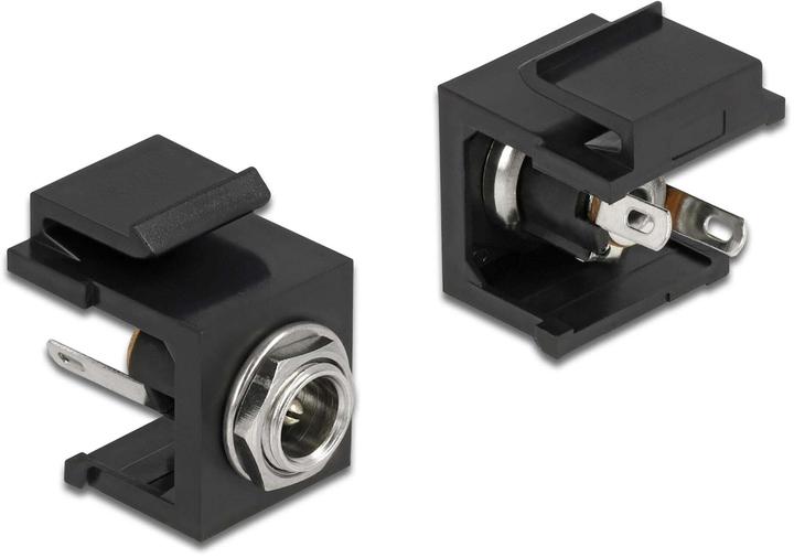 Actual product image Delock Keystone module DC 5.5 x 2.1 mm socket black