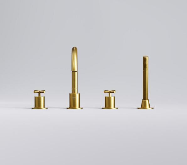 Actual product image Steinberg 250 series bath faucet, 4-hole, swivel, bath rim mounting, projection 192 mm, 2502400