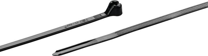Image du produit Do it + Garden Ty-Rap Kabelbinder mit Stahlnase 140 Schwarz (Serre-câbles en plastique, 25 pcs)