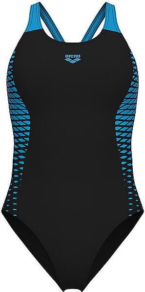 Arena VROUWEN "S OPENINGS SWIMSUI ZWART-TURKOOIS Maat: 42 (42)