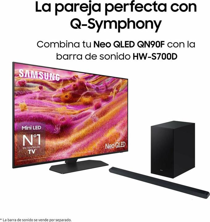 Image du produit Samsung TV AI Neo QLED 50" QN90F 2025, 4K, Mini LED sans reflet (50", 4K, 2025)