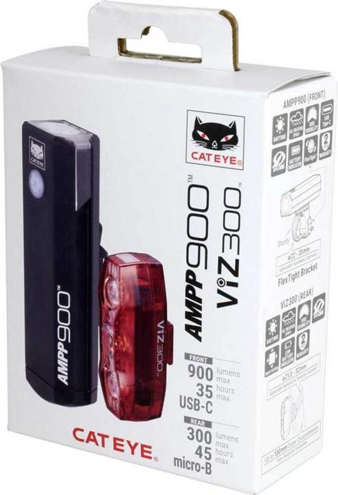 Produktbild CatEye AMPP900 VIZ300 Lighting Set (900 lm, 300 lm)