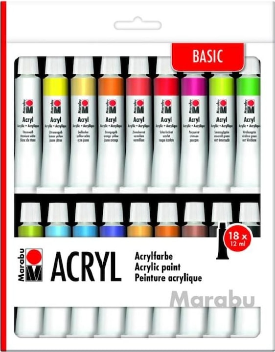 Immagine prodotto Marabu vernice acrilica (Multicolore, 12 ml)