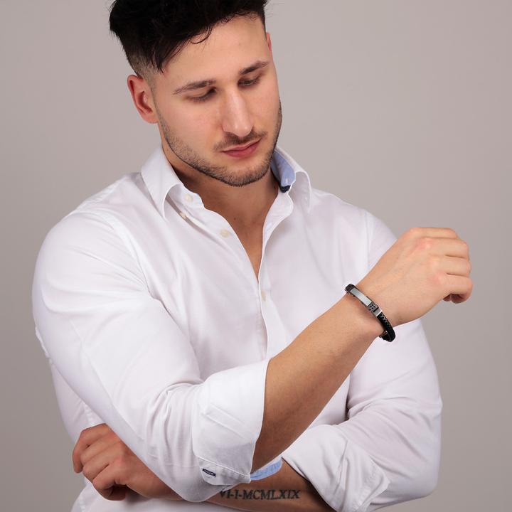 Immagine prodotto Morellato Braccialetto Moody (22 cm, Acciaio inossidabile, Cuoio)