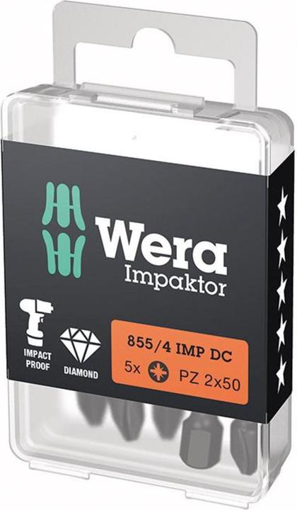 Productafbeelding Wera Bit 855/4 IMP DC PZD2 L.50mm 1/4 inch E6 ( 4000829273 )