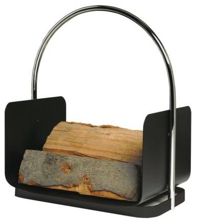 Lienbacher Panier à bois avec arceau chromé
