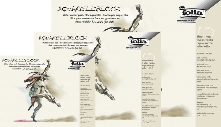 Produktbild Folia Aquarell Block (30 x 40 cm, Harter Einband)