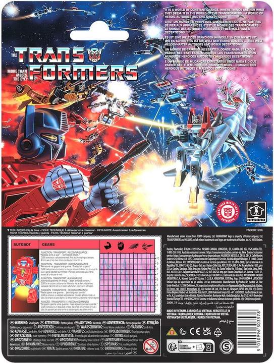 Produktbild Hasbro The Transformers Retro G1 Actionfigur Autobot Gears 12 cm
