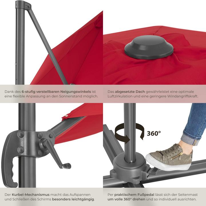 Produktbild tectake Ampelschirm (3 m)