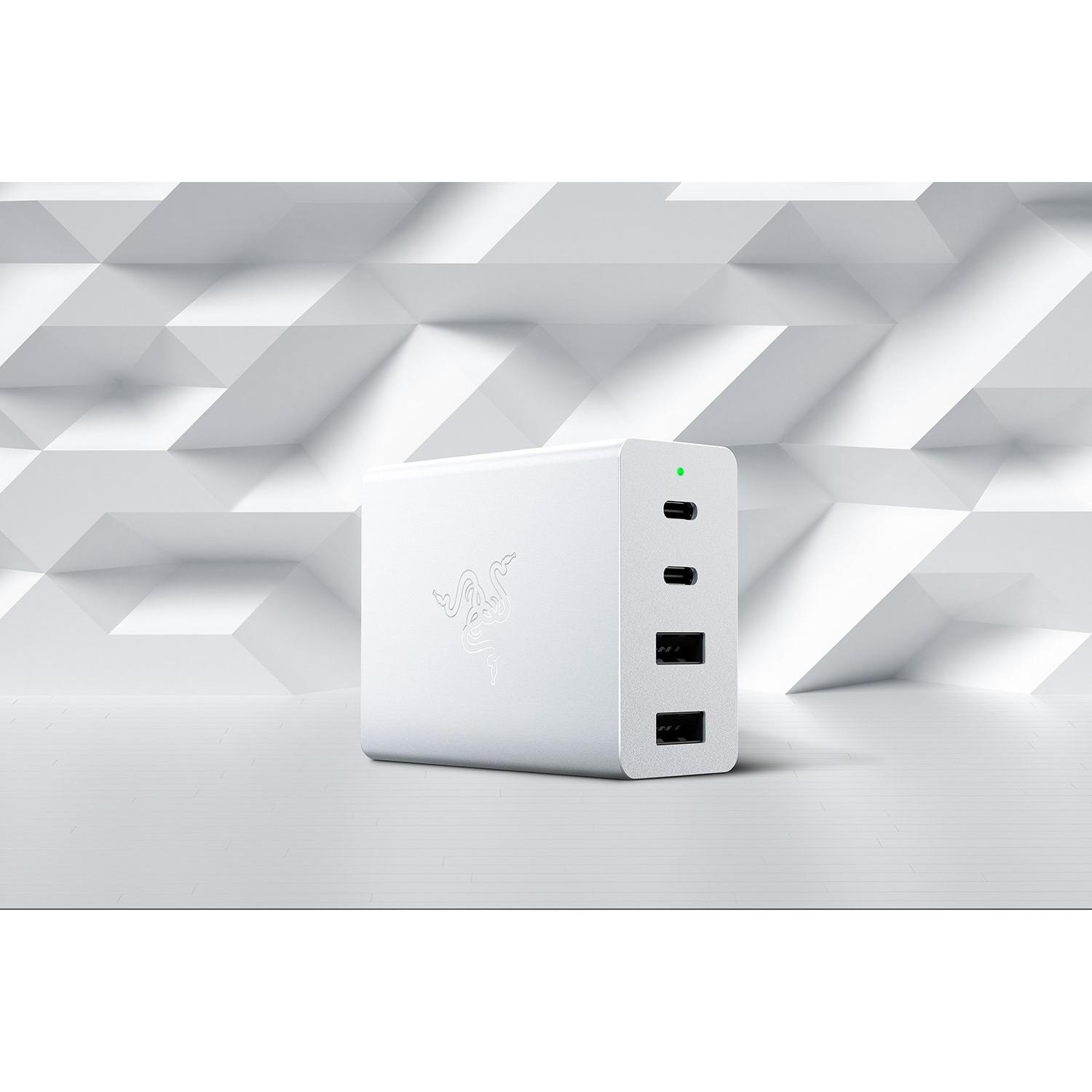 Razer USB-C GaN Charger (130 W), USB Ladegerät, Weiss