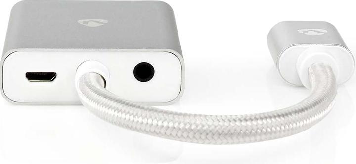 Actual product image Nedis VGA adapter | HDMI™ male | VGA female | Gold-plated | Straight | Aluminium | Silver | Packaging (0.15 m)