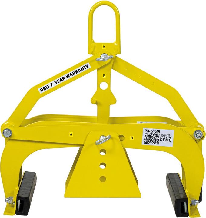 Orit Versetzzange H 360 Greifbereich: 0 - 360mm Pulverlackiert Gelb (500 mm)