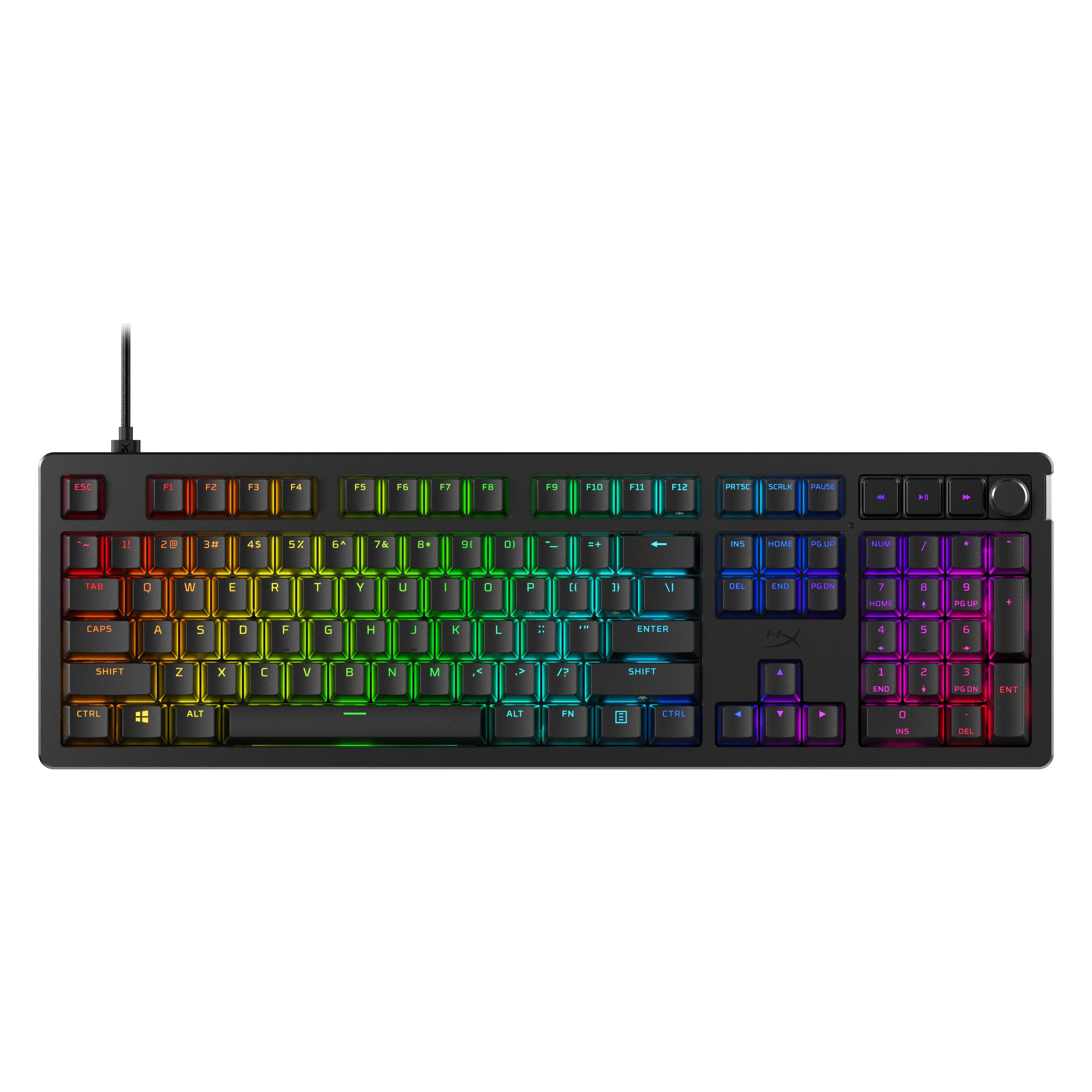 HP HyperX Alloy Rise (US, Kabelgebunden), Tastatur, Schwarz