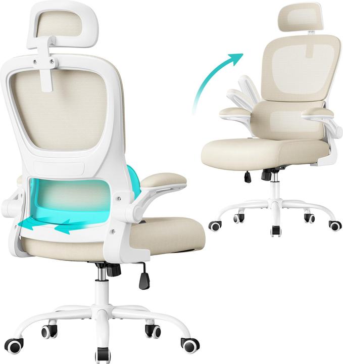 Image du produit Songmics Bürostuhl mit Armlehnen Beige