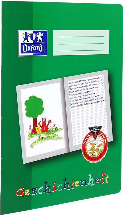 Produktbild Oxford Geschichtenheft, A4 (A4, Weicher Einband)