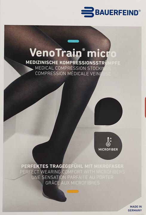 Actual product image Veno Train MICRO A-G KKL2 S normal/short geschlossene Fussspitze schwarz Haftband Noppen (S)