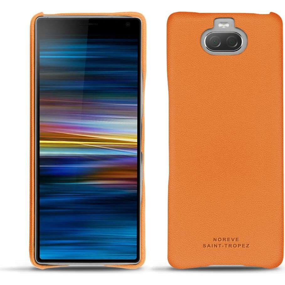 Noreve Lederschutzhülle (Sony Xperia 10 Plus), Smartphone Hülle, Orange