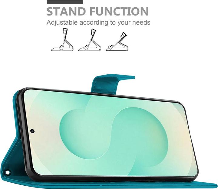 Actual product image Cadorabo Case for Samsung Galaxy S25 Plus Flower Book (Samsung Galaxy S25)