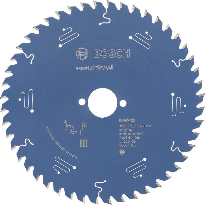 Image du produit Bosch Professional Zubehör Lame de scie circulaire Expert for Wood, 210 x 30 x 2,8 mm, 48