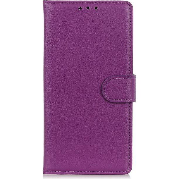 Thumbnail - MU Classic Litchi Leder Bookcover Series (Xiaomi Mi 11i), Smartphone Hülle, Violett