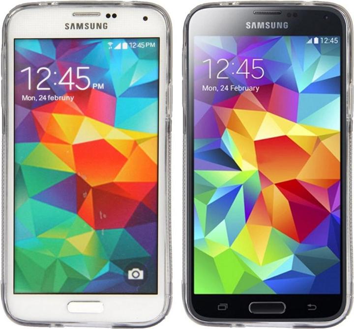 Produktbild König Design Handyhülle S Line TPU Case für Samsung Galaxy S5 / S5 Neo (Samsung Galaxy S5)