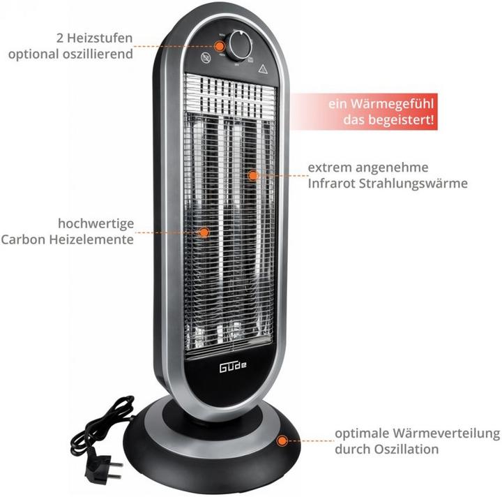 Produktbild Güde - Infrarot Heizstrahler GIH 900 (900 W)